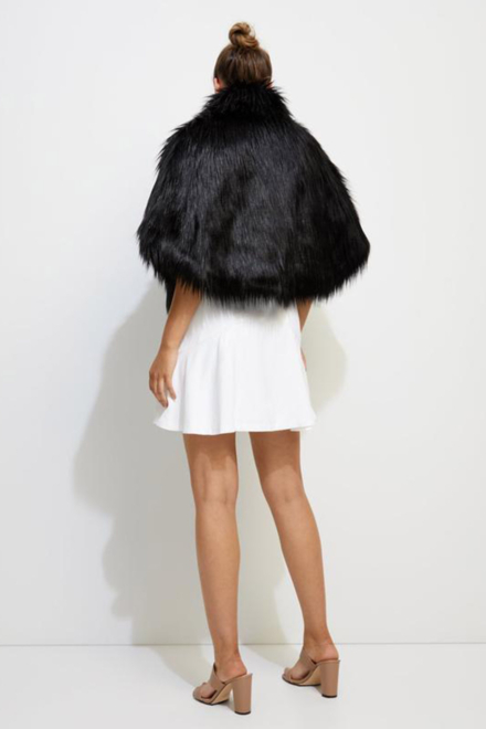 Norde Black Cape - Unreal Fur Dress Rental