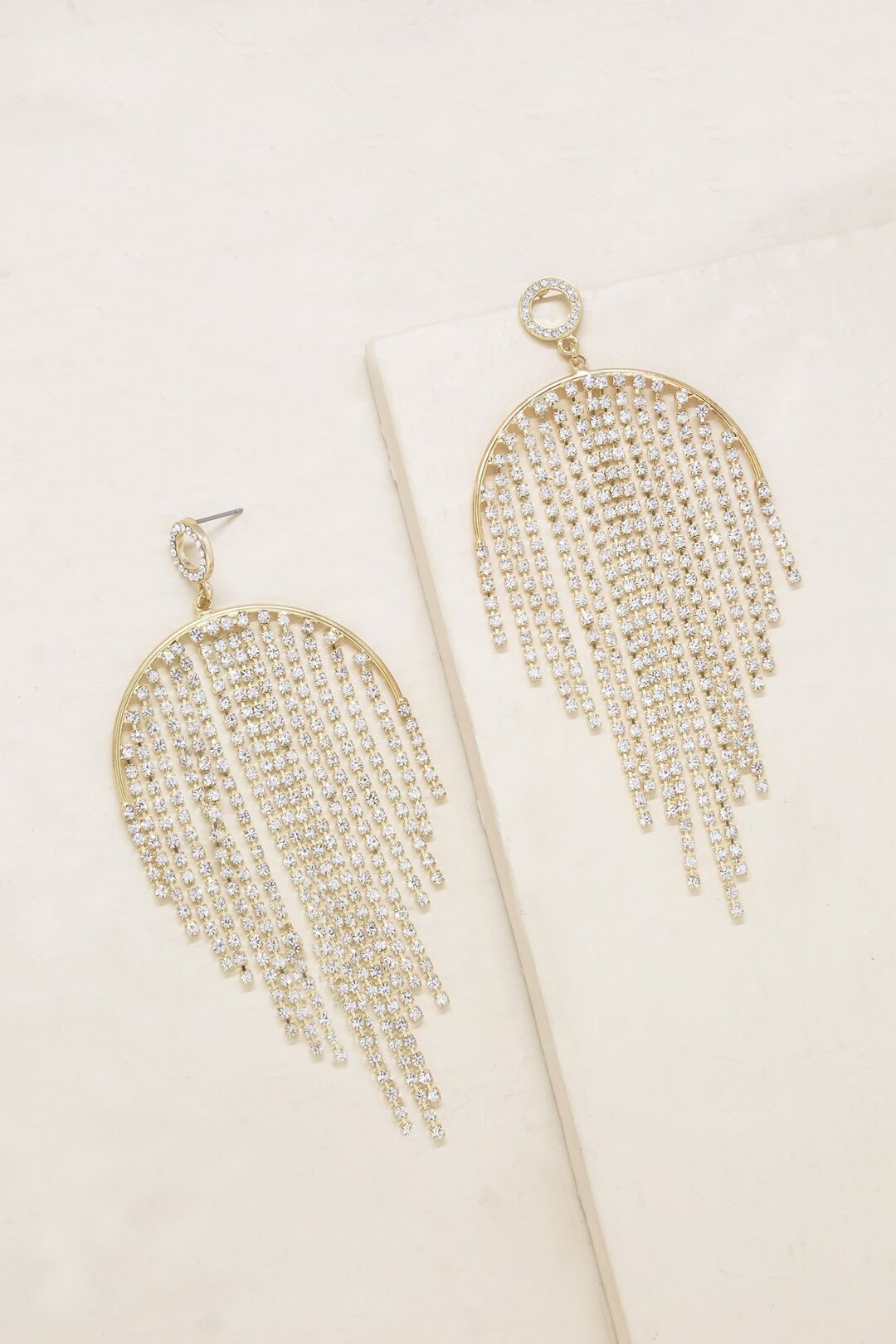 Crystal Elegance Fringe Earrings - Ettika Jewelry 