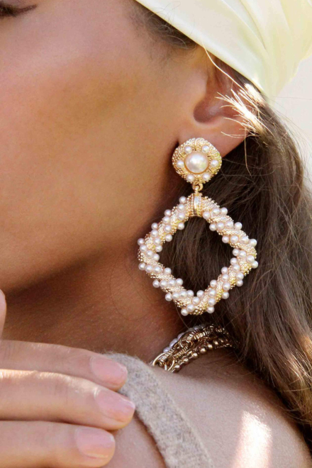 Pearl Knocker Earrings - Ettika Jewelry 