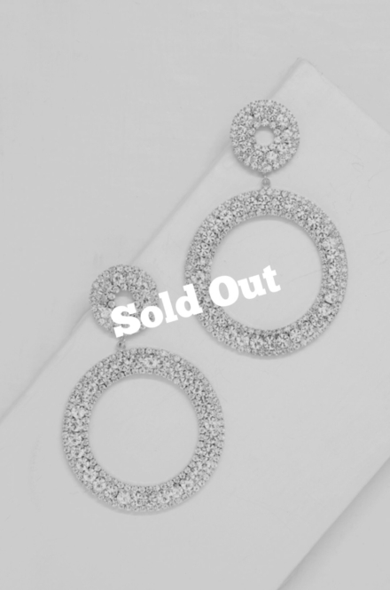 Double Crystal Hoop Earrings – Ettika Jewellery Rent A Dress