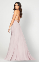 sachin and babi light blue dress Plus Size Off the Shoulder Mauve Chiffon Bridesmaid Dresses with Slit –  Viniodress