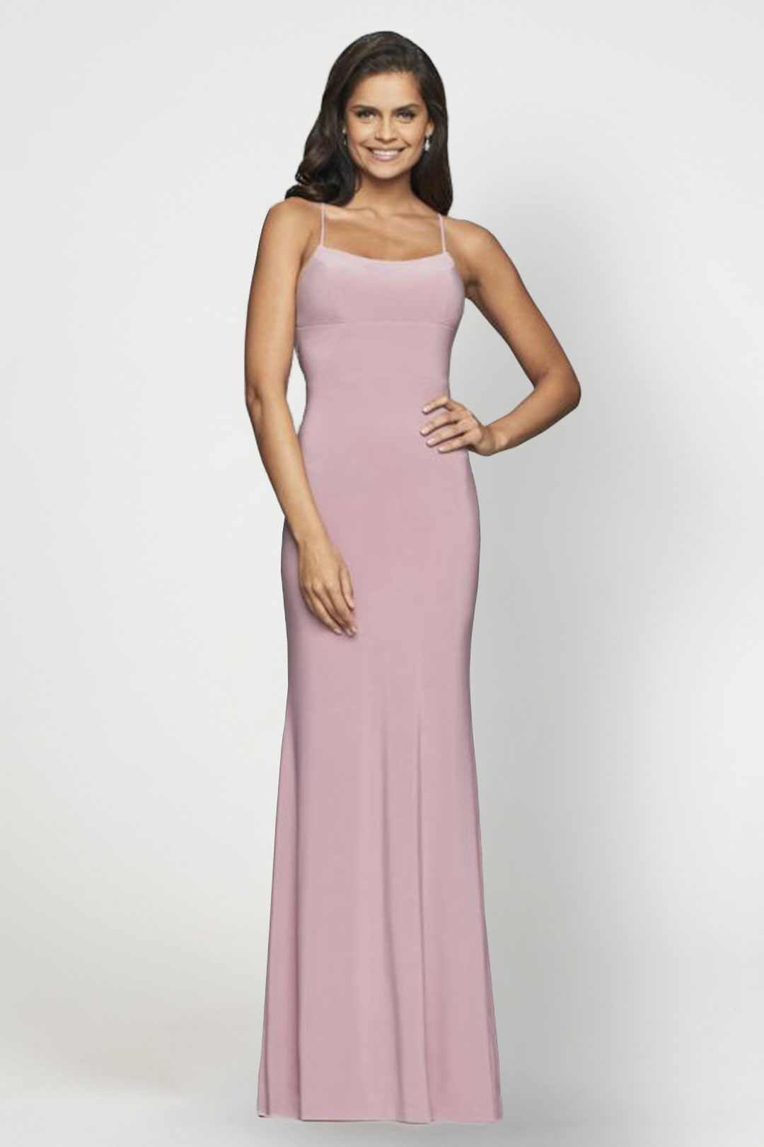 Mauve Jersey Dress - Faviana Dress Rental