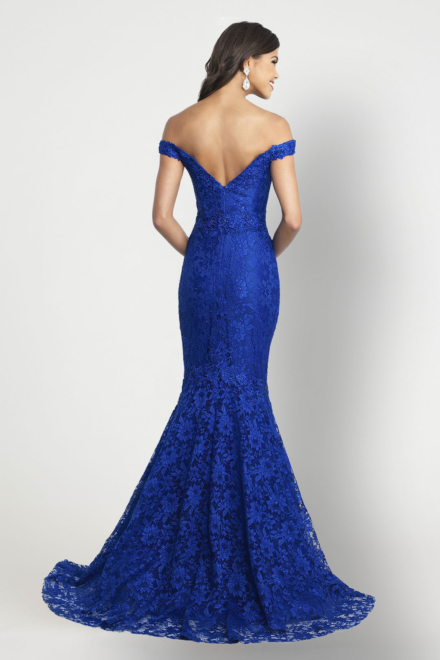Sapphire Cap Sleeve Gown - Blush Prom Dress Rental