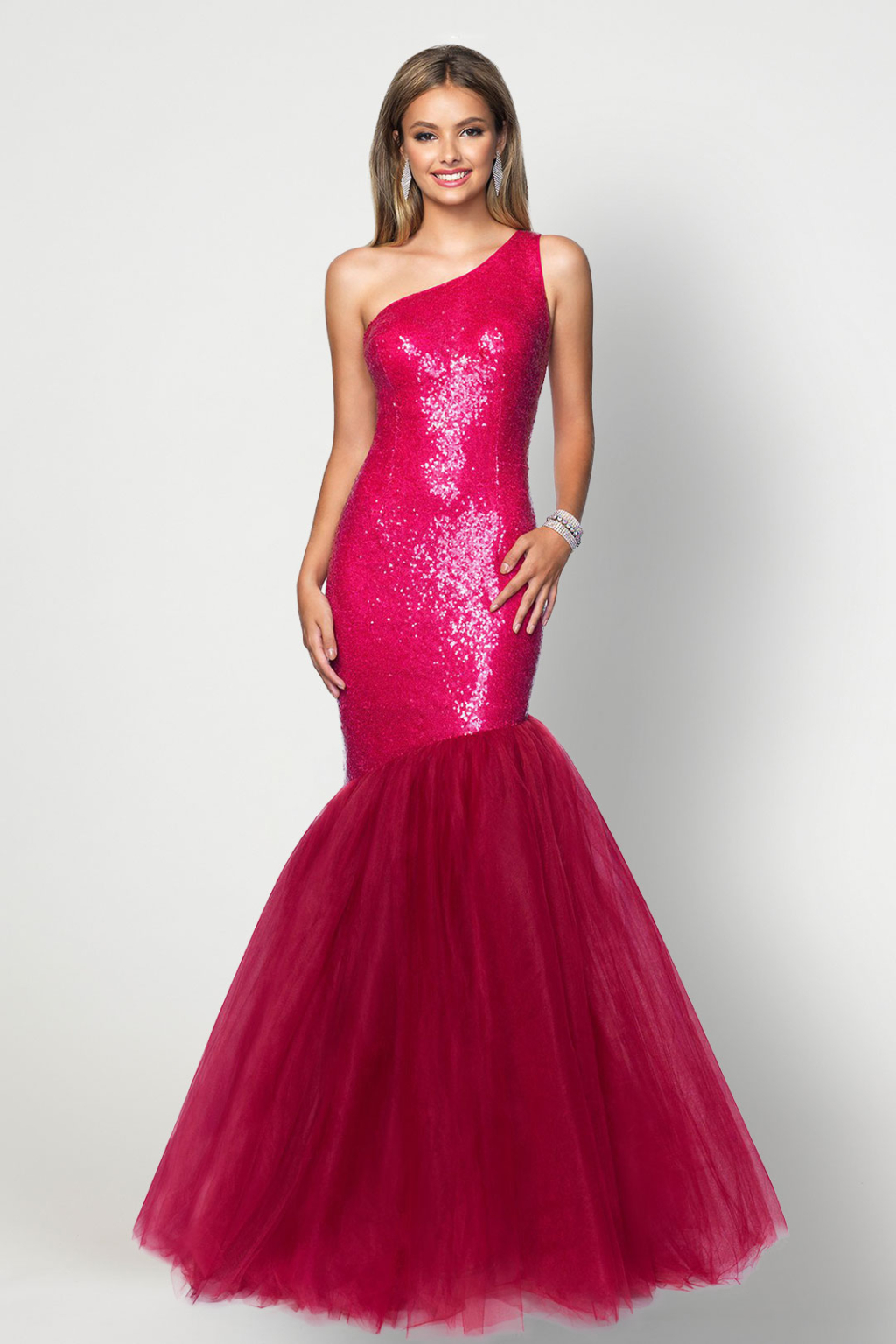 Elegant Sequin Gown by Blush Prom Prom Dress Rental