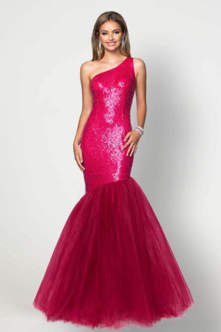 Sequin Gown - Blush Prom Dress Rental