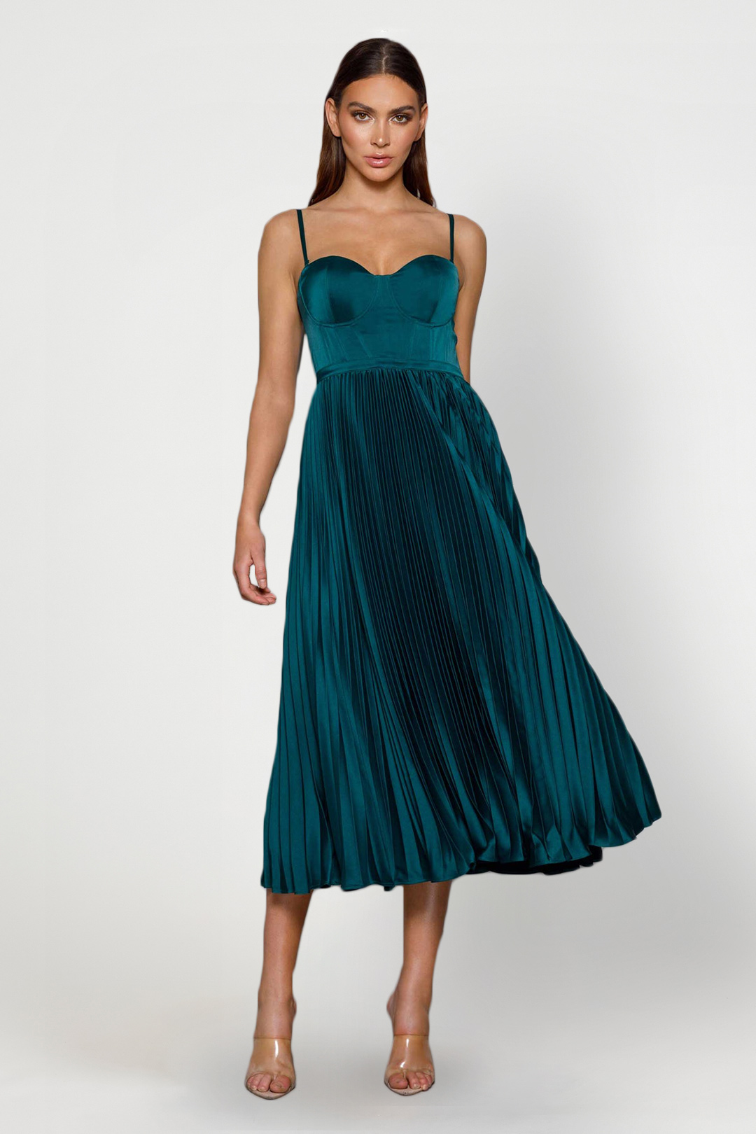 Milan Midi Elle Zeitoune Front Side Rent A Dress Dress Gown Rental