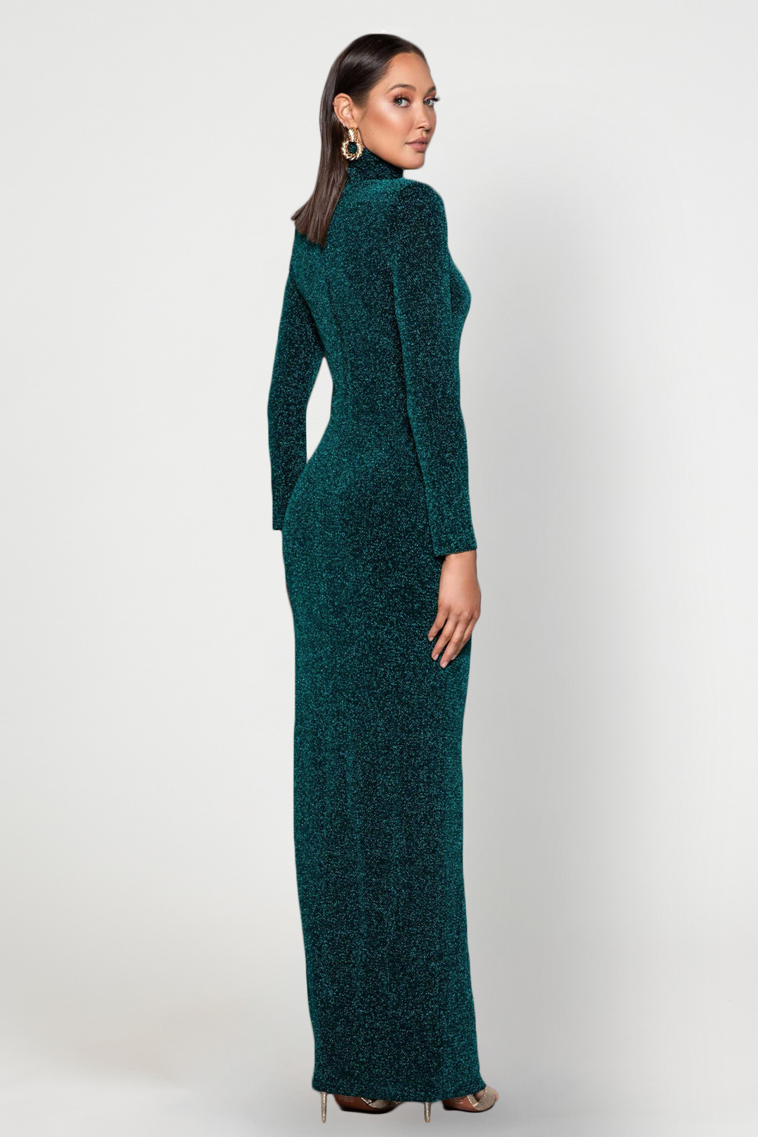 Zinna Emerald Gown- Elle Zeitoune Rent A Dress Dress Rental Evening Gown 5