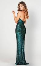 green emerald velvet dress Alba Gown L / Emerald