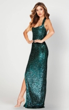 green emerald velvet dress Nookie Jewel Gown main image 0