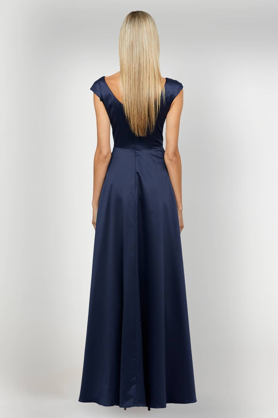 Cora Cap SLeeve Gown-Bariano- Gown Rental Back