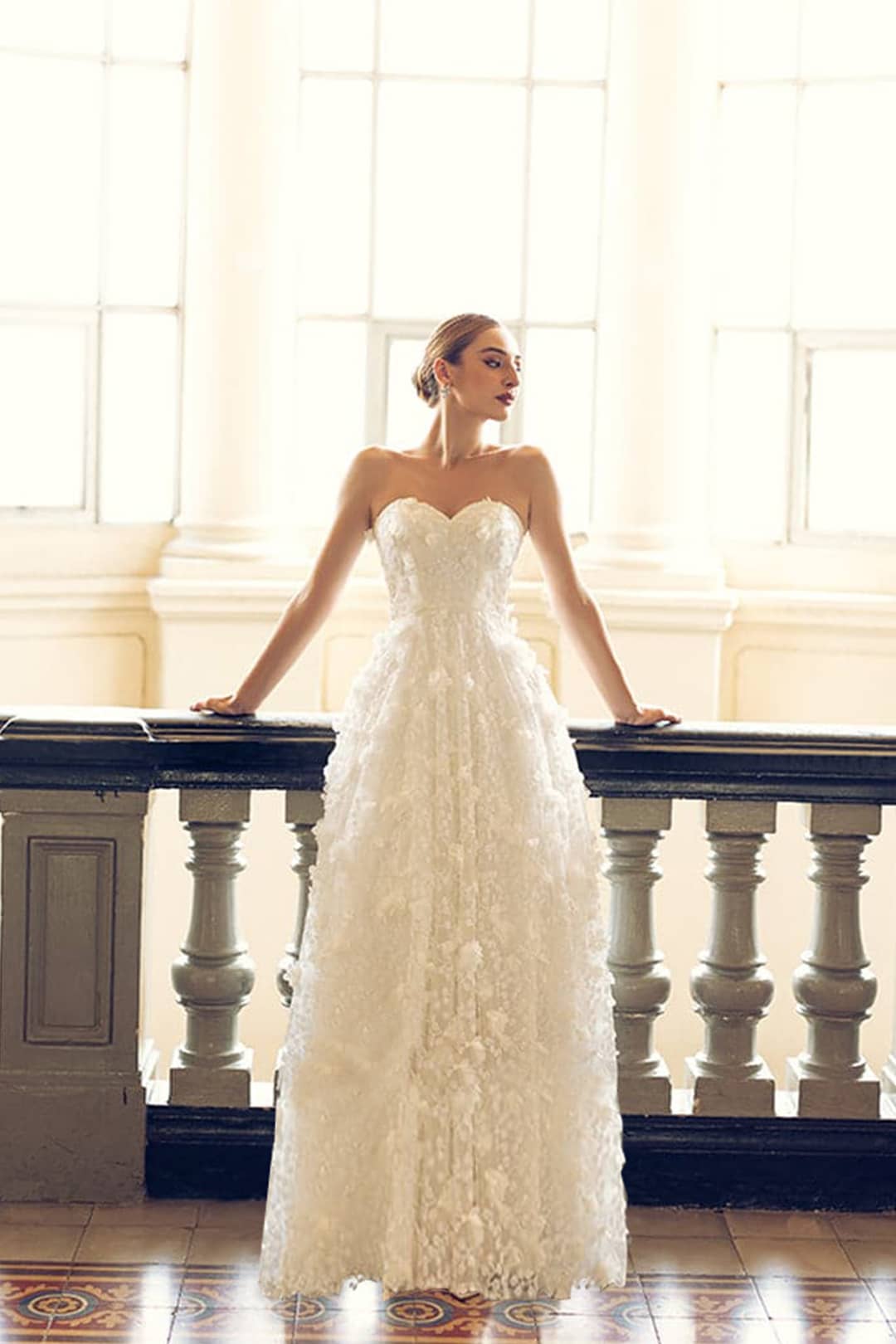 Adela Sweetheart Gown - Bariano Wedding Dress Rental-Rent A Dress Front 1