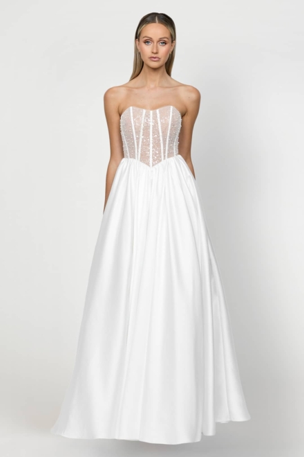 Vivien Strapless Gown - Bariano Wedding Dress Rental- Rent A Dress Canada