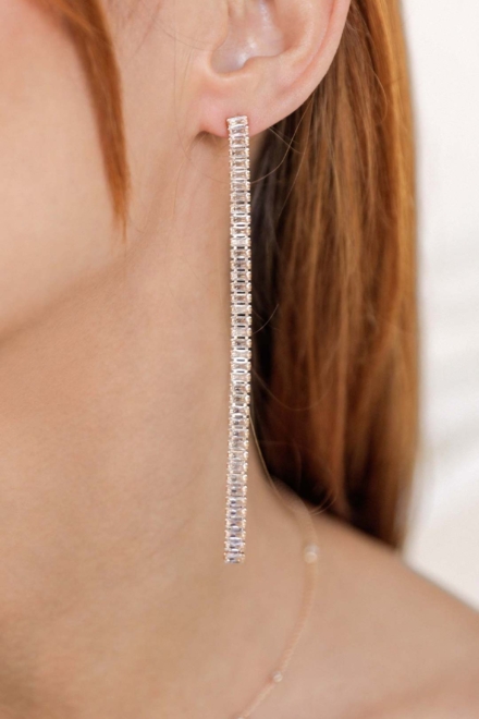 Singular Crystal Drop Earrings - Ettika Jewelry Rent A Dress Earrings For Women Earrings Canada