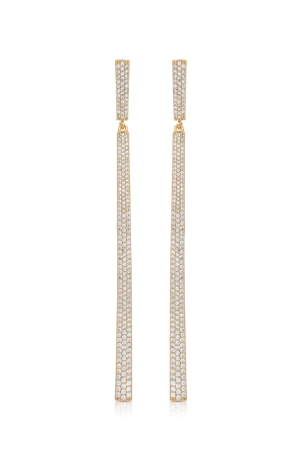 Straight Drop Crystal Earrings - Ettika Jewelry Rent A Dress Earrings Canada Earrings For Woman Dangle Earrings 1