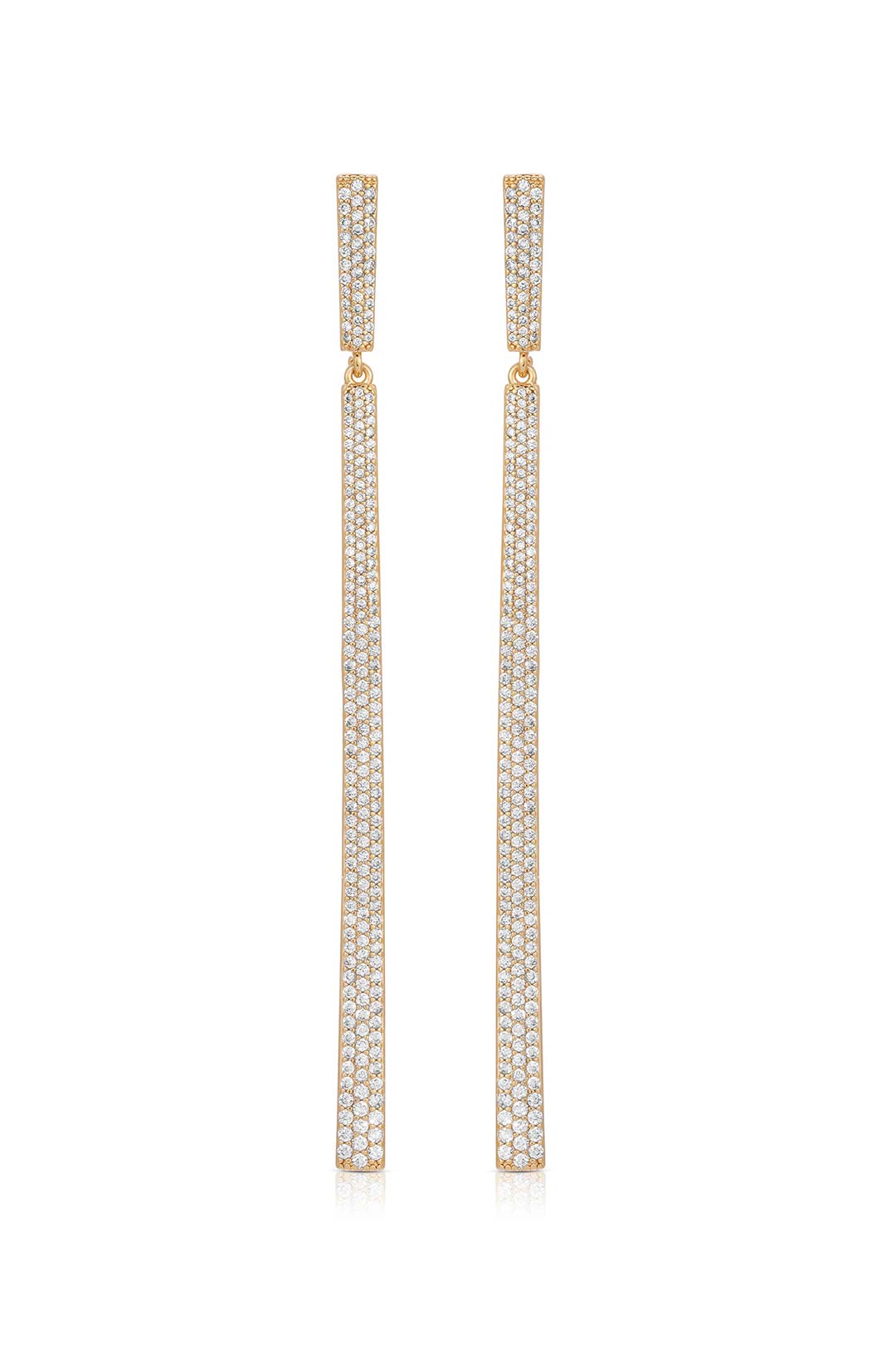 Straight Drop Crystal Earrings - Ettika Jewelry Rent A Dress Earrings Canada Earrings For Woman Dangle Earrings 1