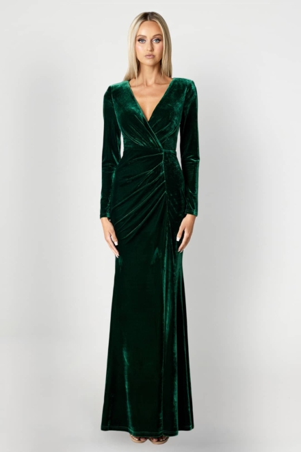 Angelica Long Sleeve Gown Rent A Dress Dress Rental Canada Front