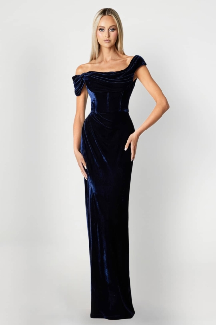 Delphine Velvet Gown Rent A Dress Gown Rental Front