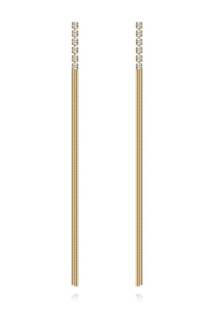 Streamline Dangle Earrings - Ettika Formal Earrings Sparkly Earrings Rent A Dress Canada