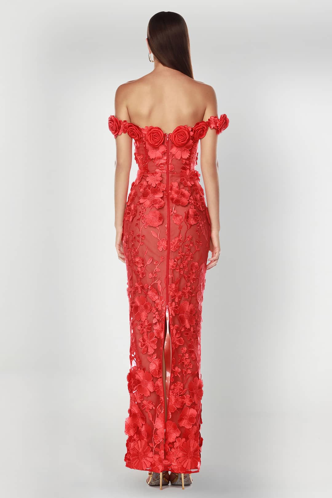 Jasmine Red Dress Maxi Dress Rent A Dress Off Shoulder Dress Back