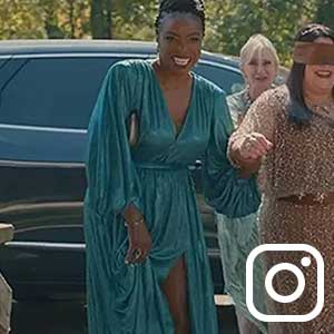 Heather Headley Sweet Magnolias Zoe Gown Bronx and Banco Rent A Dress Shop By Celebrity As Seen On You