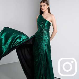 Monica One Shoulder Gown - Bariano 1