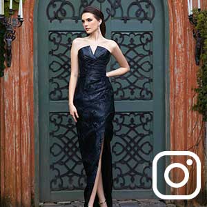 Tonaya Strapless Black Gown - Bariano 1