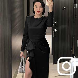 Satin Long Sleeve Gown - Ieena for Mac Duggal 2