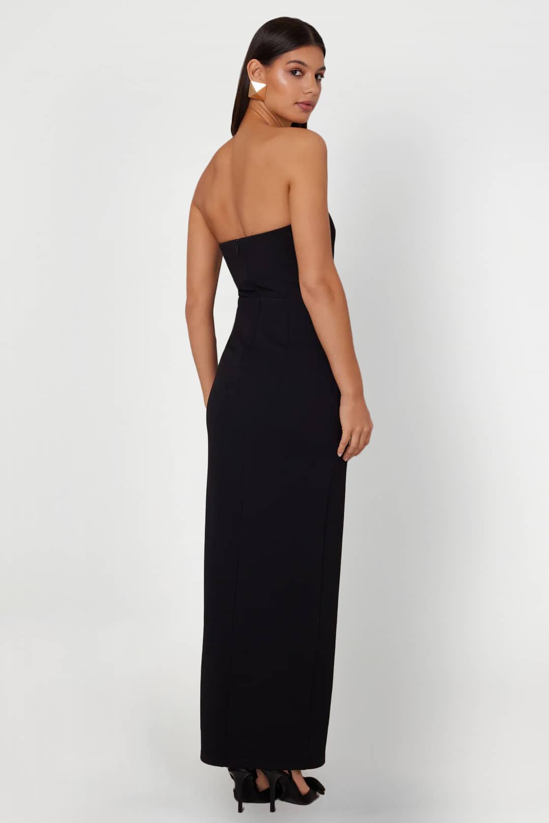 Dalina Black Gown Strapless Dress Long Gown Rent A Dress Gown Rental Back